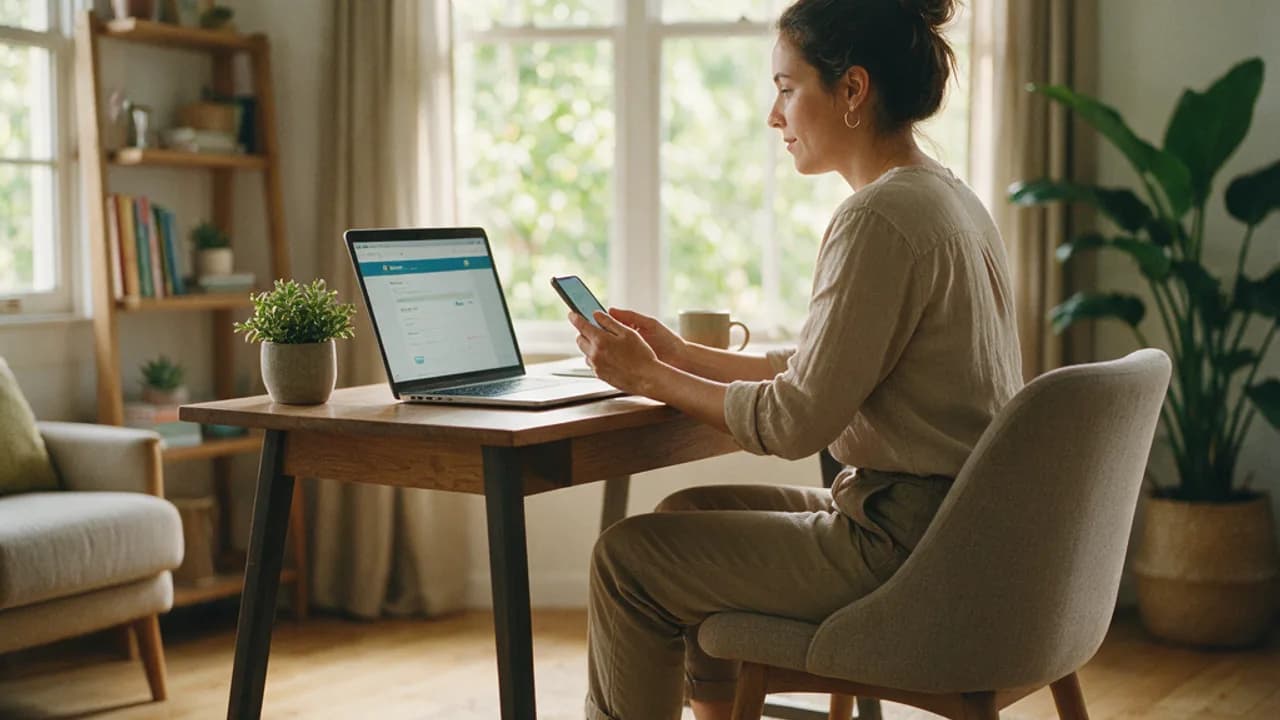 Empreendedora em casa pedindo a inscrição da empresa pelo portal do governo no notebook · o que é CNPJ e como obter · Contabilidade Dalagnese Jaraguá do Sul Empreendedora em casa pedindo a inscrição da empresa pelo portal do governo no notebook · o que é CNPJ e como obter · Contabilidade Dalagnese Jaraguá do Sul